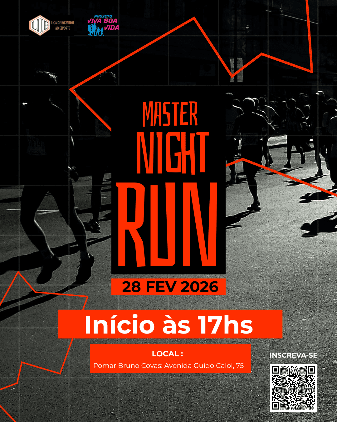 MASTER NIGHT RUN – Corrida de Rua e Caminhada NOTURNA